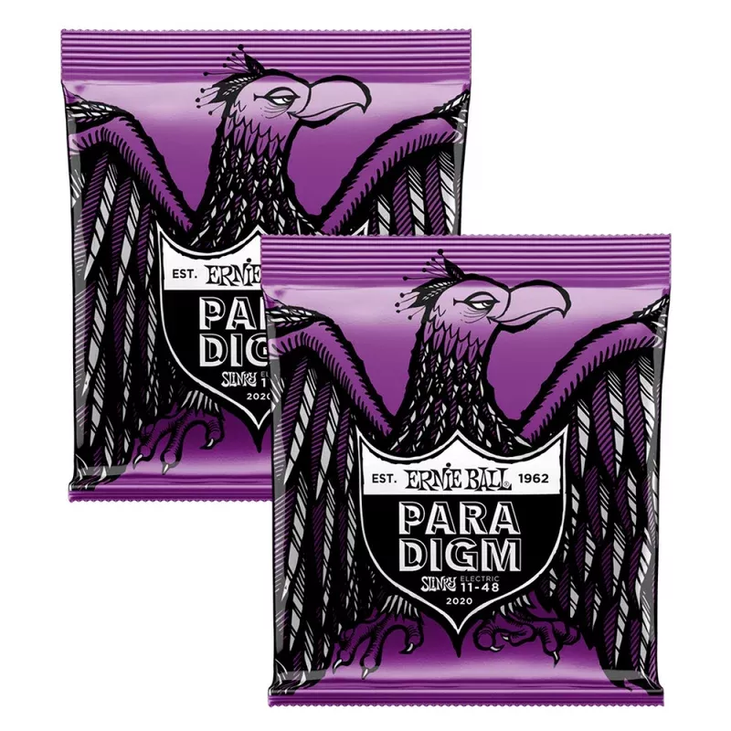 2 Sets of Ernie Ball 2020 Power Slinky Paradigm Electric Guitar Strings 11-48
