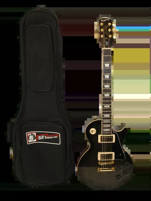2008 Epiphone Les Paul Ultra II Electric Guitar, Midnight Ebony w/ Bag – Previously Owned