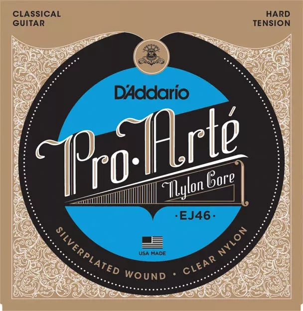 4Sound. D’Addario EJ46 Pro-Arte Nylon Classical Guitar Strings, Hard Tension