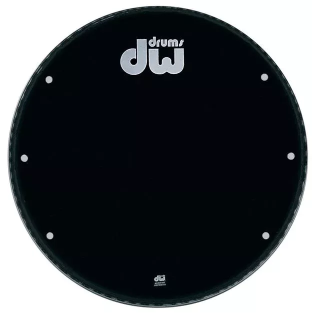 4Sound. DW Gloss Black Vented Bass Drum Head, 26″