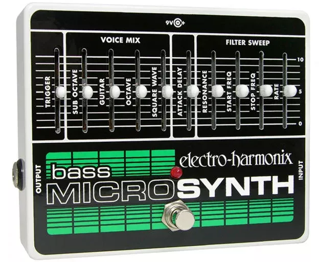 4Sound. Electro-Harmonix BASS MICRO SYNTH Analog/Synthesizer, 9.6DC-200 PSU included