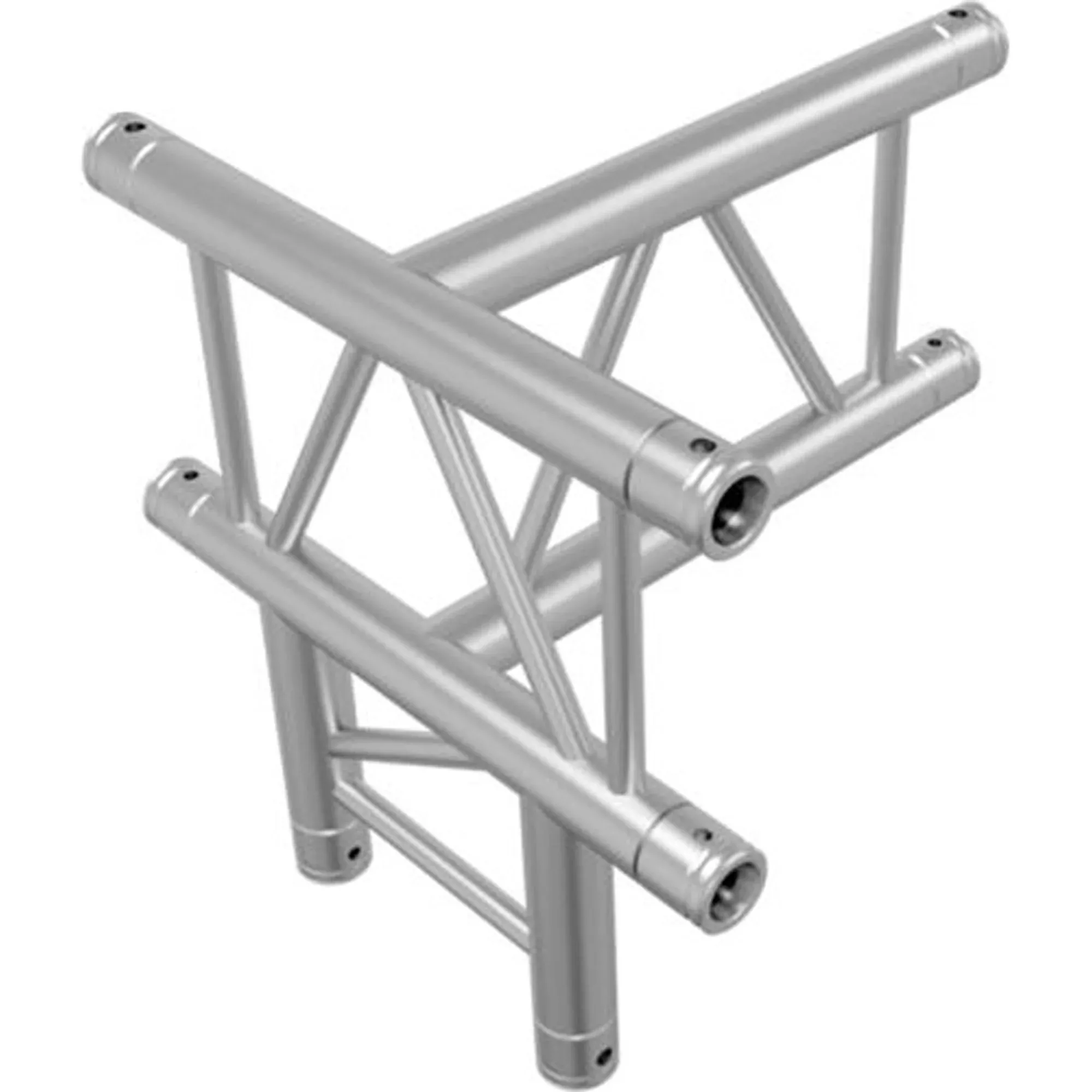 Global Truss 4-Way Vertical T-Junction for F32 I-Beam Truss System (Aluminum)