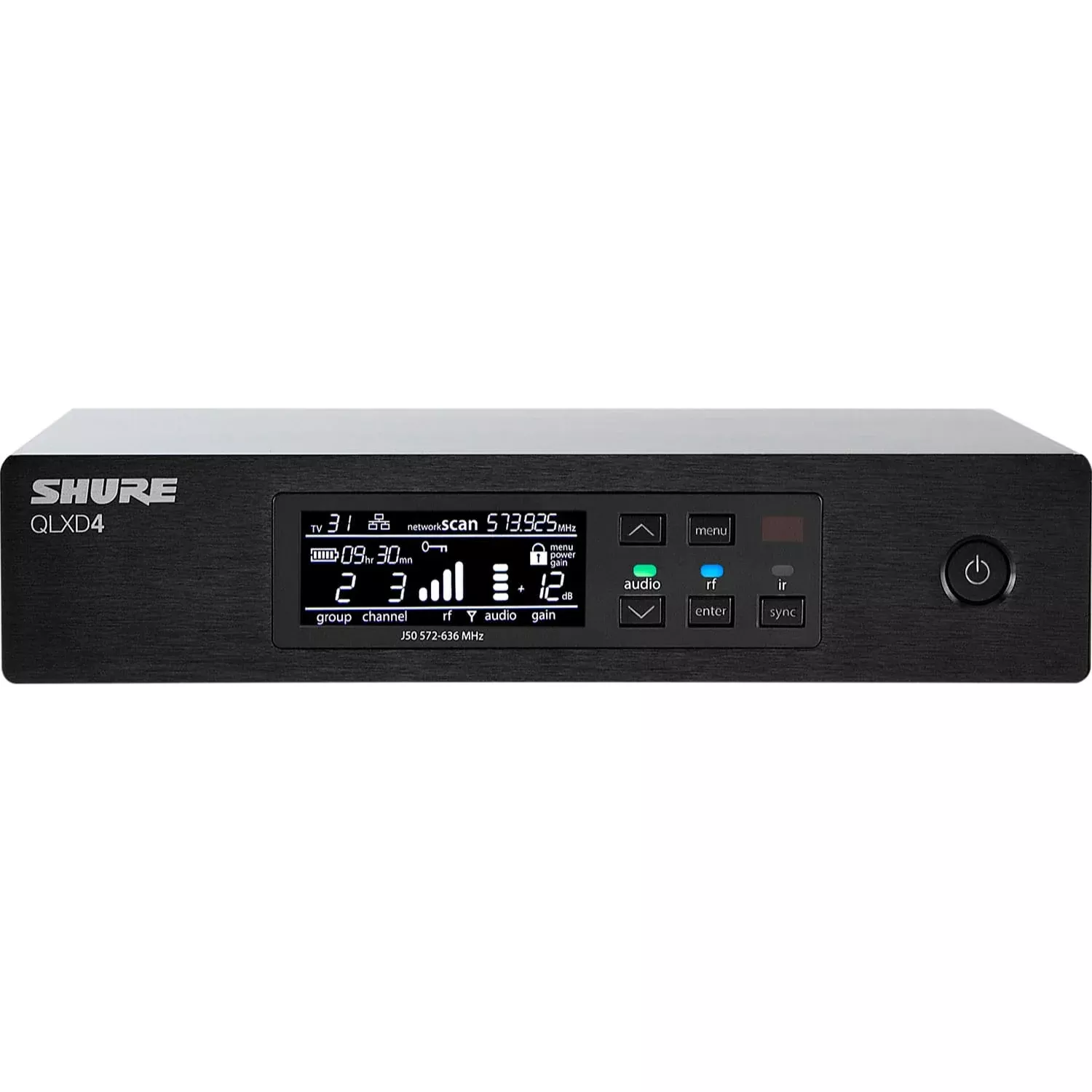 Shure QLXD4 Digital Wireless Receiver (H50: 534-598 MHz)