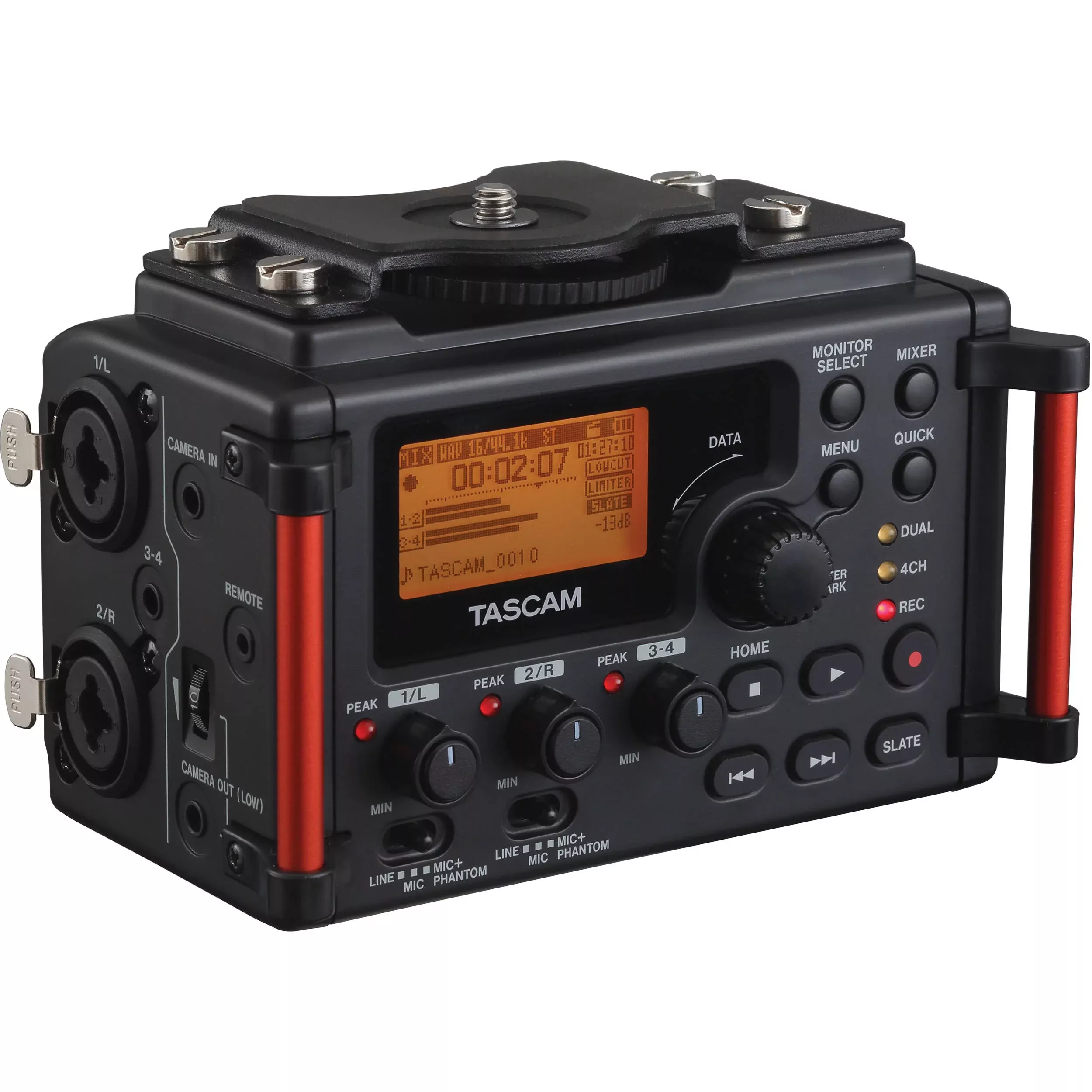 Tascam DR-60DmkII 4-Input / 4-Track Multi-Track Field Recorder