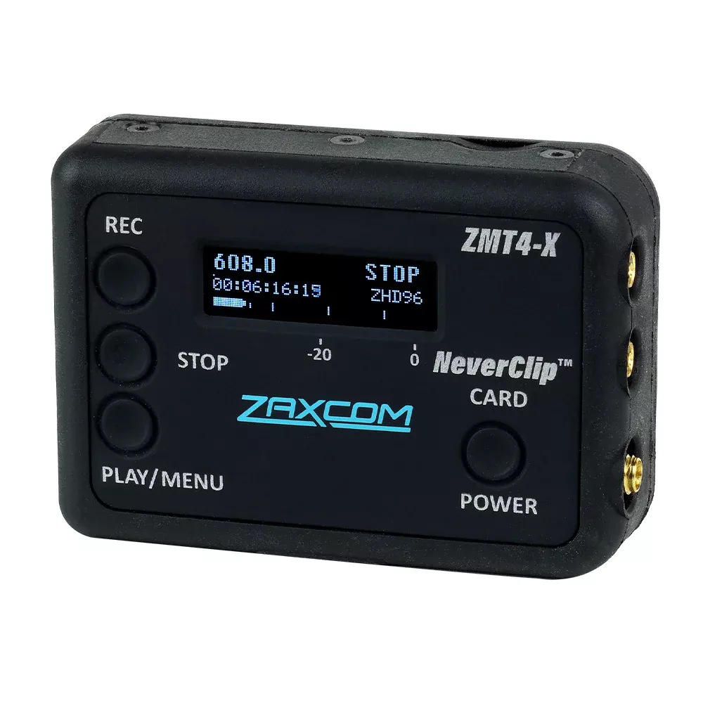 Zaxcom ZMT4.5X - Extended Battery Bodypack Transmitter with ZaxNet (512-608 MHz)