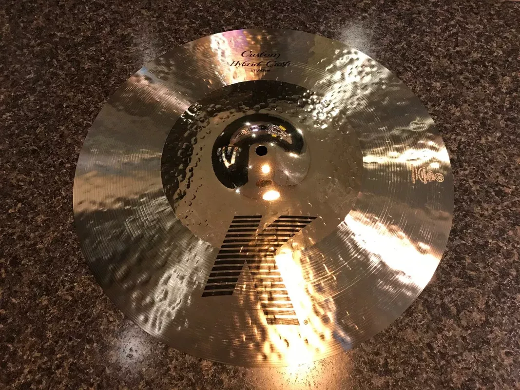 Zildjian Cymbals Used K Custom Hybrid 17 inch Crash Cymbal –2025