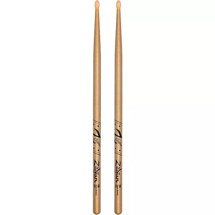 Zildjian Limited-Edition Z Custom Gold Chroma Drum Sticks 5B Wood