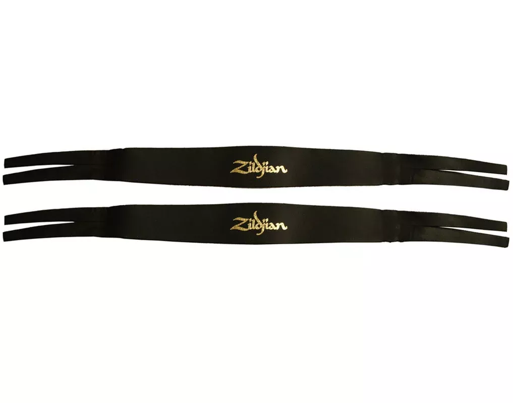 Zildjian P0750 Zildjian Cymbal Leather Straps – Black