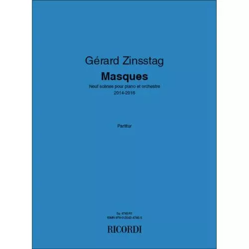 Zinsstag, Gérard – Masques