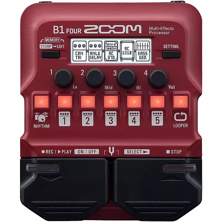 Zoom B1 FOUR Bass Multi-Effects Processor