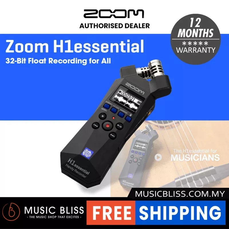 Zoom H1essential Portable Handheld Recorder (H1e)
